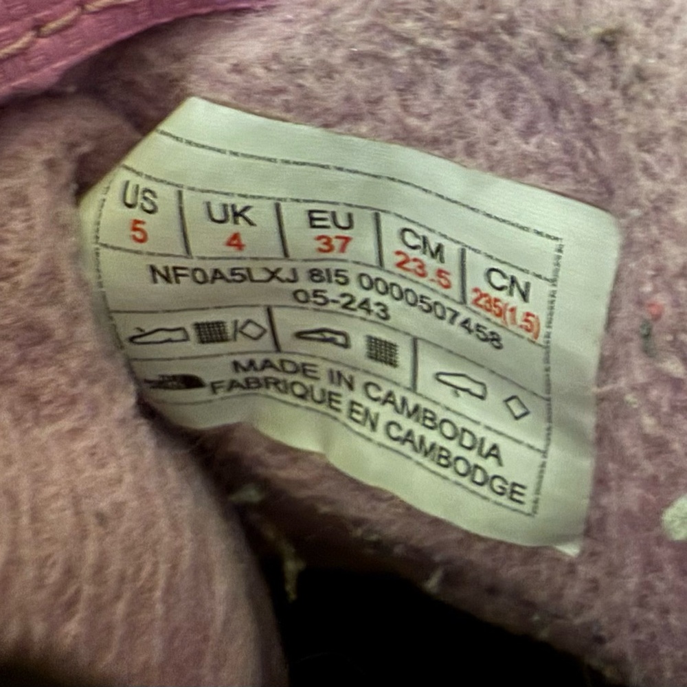 The North Face Lavender and Black Footwear - Picture 2 of 3